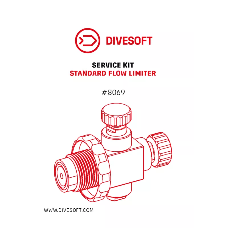 Kit maintenance limiteur de débit STANDARD - DIVESOFT  - Divesoft