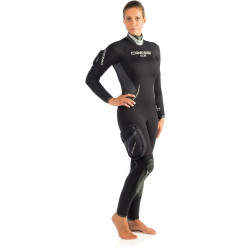 Combinaison de plongée sous-marine intégrale pour femme, vêtements de plage  une pièce avec coussin, protection