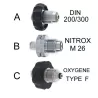 Ensemble manomètre Cl1 pour lyre O2 AIR HELIUM - NTS  - NTS