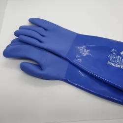 Gants étanches bleus à monter sur bague  -