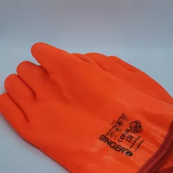 Gants étanches fourrés orange  -