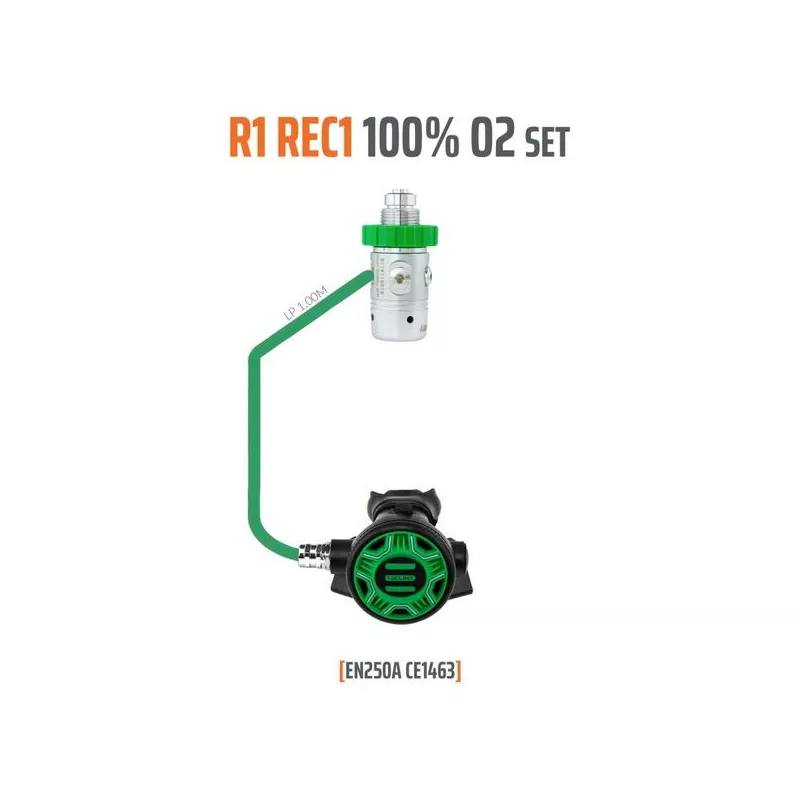 Détendeur R1-REC1 O2 M26 100% oxygène -TECLINE  - Tecline