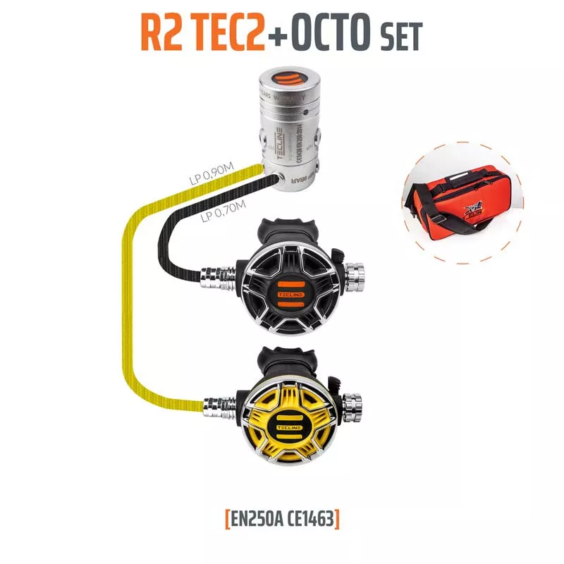 Détendeur R2-Tec2 avec octopus -TECLINE  - Tecline