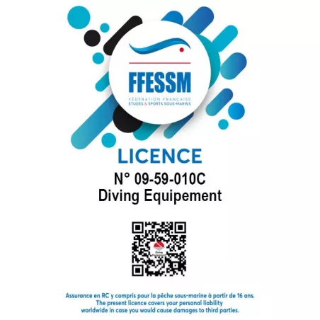 Licence Enfant 2025 - FFESSM  - Diving Equipement