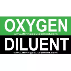 Autocollant pour bouteille recycleur  - Diving Equipement